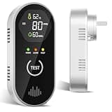 3-in-1 Plug-in Alert with LCD Display, Temperature & Humidity Sensor, Sound & Light Prompt, °F/°C Switchable for Home
