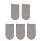 FUNOMOCYA 5 Pcs Lightweight Elastic Finger Sleeves for Phone Game Playing, Breathable Silver Fabric Screen Touch Finger Covers with Anti-Sweat and Oil-Proof Features for Mobile Gaming