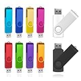 CarryBright Bulk Custom Swivel Metal USB Flash Drives, Thumb Drive with Customizable Gift Box, Personalized Logo Text for Corporate Events, Trade Shows, Business and Wedding Gifts(16G,100PCS)