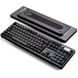 OOCTPK Wireless Mechanical Keyboard, Chilkey ND104 Gaming Keyboard with LCD Screen, 104% Hot Swappable Custom Keyboard with Knob, RGB Backlit
