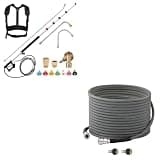 RIDGE WASHER 24 FT Telescoping Pressure Washer Wand, Pressure Washer Hose 50 Feet