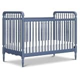 Namesake Liberty 3-in-1 Convertible Baby Crib - Greengurad Gold Certified - Wooden Convertible Baby Crib to Toddler Bed, Daybed - Durable & Easy to Assemble, 4 Adjustable Mattress Heights - Cove Blue