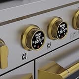 60 in. 7.9 cu. ft. 10 Burners Dual Fuel Range for Natural Gas in Stainless Steel