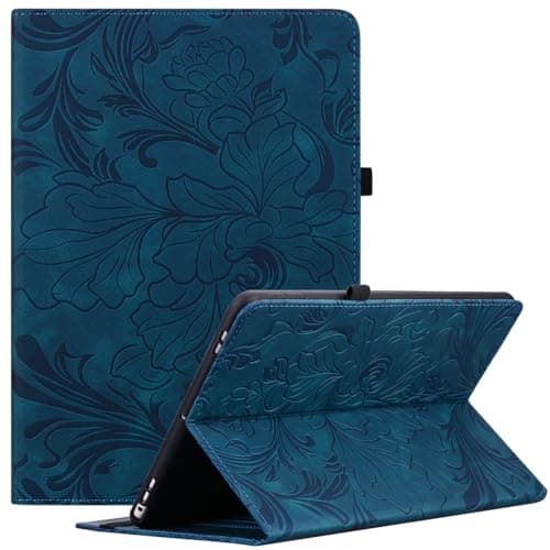 ALILANG Case for iPad mini 5 (5th Generation,2019), iPad mini 4 3 2 1 Case 7.9 Inch, Multi-Angle Viewing Protective Tablet Cover with Folding Stand & Pencil Holder -Blue