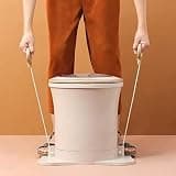 Portable Stackable Mini Washing Machine Manual All in One Non-Electric Compact Washing Machine, Apricot