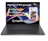 2026 NewDe.l.l XPS16 Powerful Copilot+ AI Laptop 16.0" 3.2K OLED TouchScreen 16-Cores Series 3 Ultra X9 388H Processor 32GB RAM LPDDR5X,9600 MT/s 2TB SSD Backlit RGB-IR Cam Thunderbolt WiFi7 Win 11Pro