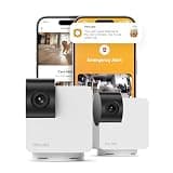 Petcube Cam 360 The Pack of 2 Camera | Ultimate Interactive WiFi Pet and Home Security Pan-Tilt Camera with Phone App, 1080p HD Video, 360° Rotation, Night Vision, Smart Alerts for Home Surveillance