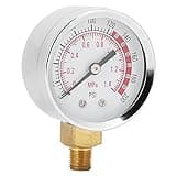 Omquot Professional Radial Pressure Gauge for Industry 0-1.4Mpa 0-200PSI 1 x Household Tool