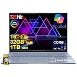ASUS Vivobook S16 AI PC Laptop 16" 2.8k OLED 120Hz (600nits, 100% DCI-P3) Intel 16-core Ultra 9 285H 32GB RAM 1TB SSD Backlit for Creator Designer Business Professional Win11 ICP Hub