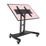 Mobile TV Cart for 32-75 Inch TVs, Height Adjustable