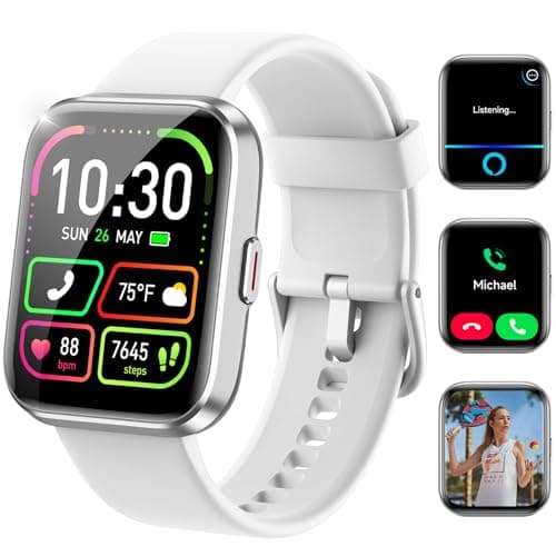 WMK Smart Watches for Women, 1.83" HD Alexa Smart Watch with Bluetooth Calls/Messages/Reminders, 24/7 Heart Rate/SpO2 Monitor Watch, 120+ Sport Modes Fitness Tracker Watch for Women, Gift