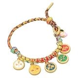 Kalttoy Colorful Rope Tibetan Thangka Bangle Five Way God of Wealth Handchain National Peach Knot Wristwear Tibetan Hand Rope