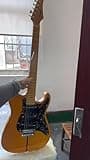 MUSILY MBS Solid Body Electric Guitar with Mahogany Body, Maple Fingerboard and Bone Nut, for Beginner to Professional Players, Right Handed, Natural Gloss Surface