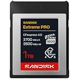 SANDISK 1TB Extreme PRO CFexpress 4.0 Type B, up to 3700 MB/s Read speeds - SDCFEB-1T00-GN4NN