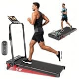 Walking Pad Treadmill with Handle Bar, 2.5HP Portable Electric Treadmills