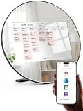 Frameo Digital Picture Frame WiFi Calendar 10.1" Mirror 3-in-1 Touchscreen Photo Frame, Auto-Synced Calendar, Share Photos & Videos via App, 32GB Wall/Tabletop for Parents Grandparents Home Gifts