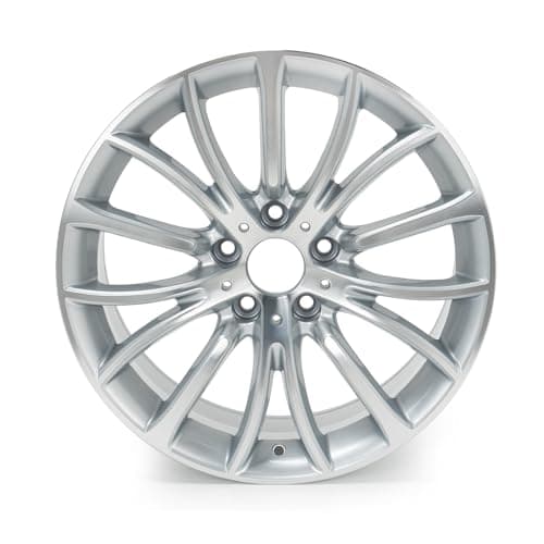 18" x 8" Wheel Rim Compatible with BMW 320i 328i 330i 335i 340i 428i 430i 435i 440i, PCD 5x120mm, ET 30mm, CB 72.6mm, Silver Wheel Rim Replacement