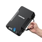 HAWKUNG Biometric Safe with Carry Handle and LCD, Fingerprint Portable Safe Box for Car Travel,Bedside,Nightstand