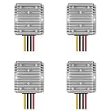 GPSIARKHAZ 4X DC Buck Boost Converter DC 8V-40V to 13.8V 10A Step Down Up Voltage Regulator Waterproof Voltage Reducer