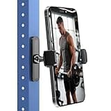 APPS2Car Magnetic Phone Holder for Gym, Alloy Base and Joint for Strong Hold, 360ยฐ Adjustable, Compatible with 4.7-6.5 Inch iPhone & Android Phones, Gym Accessories Gift for Men Women