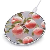 Pink Peach Wireless Charger, Fast Charging Pad
