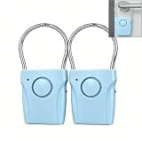 2 Pack Door Alarm, Vibration Sensor Door Alarm 120dB, Portable Security Alarm with 3 Sensitivity & Chime Modes, Door Stop Alarm for Travel, Hotel, Home Security