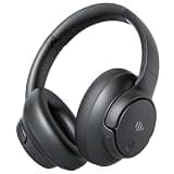 Eduiosma Active Noise Cancelling Headphones, Wireless Over Ear Bluetooth Headphones with Microphone, Transparency Mode, 70H Playtime, Hi-Res Audio, Deep Bass, Bluetooth 5.3, Lightweight Design,Black