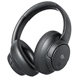 Eduiosma Active Noise Cancelling Headphones, Wireless Over Ear Bluetooth Headphones with Microphone, Transparency Mode, 70H Playtime, Hi-Res Audio, Deep Bass, Bluetooth 5.3, Lightweight Design,Black