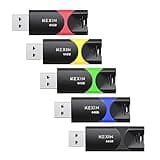 KEXIN Flash Drive 64GB Thumb Drive 5 Pack 64 GB USB Flash Drive USB 2.0 Memory Stick 64G Thumb Drives Jump Drive Data Storage (64GB, 5 Mixed Colors)