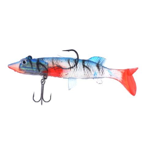 Ruilogod Emulational Red Clear Silicone Fish Design Lure Bait Barbed Fishhook (id: 0c1 046 556 f8e f9f