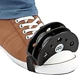 Foot Tambourine Musical Instrument, Drum Accessory for Guitar, Cajon — NOT MADE IN CHINA — Stainless Steel Jingles