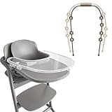 LUNELL Clear Tray Cover Compatible with Cybex Lemo Tray Strong Suction Grip Easy to Remove and Clean BPA Free Protective Cover with 2 Silicone Straps