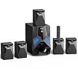 Bobtot Home Theater System, 1000 Watts Peak Power Surround Sound Systems 5 Wired Satellite Audio Speakers 8" Subwoofer 5.1/2.1 Channel Deep Bass with ARC Optical Bluetooth AUX Input