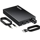 PROZOR Headphone Amplifier - 16-300Ω Portable Headphone Amp with Two-Stage Gain Switch Rechargeable Headphone Amplifiers 3.5mm AUX Input/Output Aluminum Housing for MP3/MP4/ Phones/Computers etc
