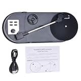 Record Player to MP3 Converter Turntable with Speed Option and USB Port Lightweighted Classical Music Converter
