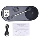 Record Player to MP3 Converter Turntable with Speed Option and USB Port Lightweighted Classical Music Converter