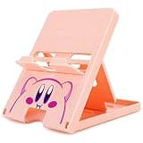 Tscope Cute Switch Stand, Compact Foldable Multi-Angle Adjustable Playstand Bracket, Portable Desktop Holder for Nintendo Switch/Switch 2 / Lite/OLED (Pink)
