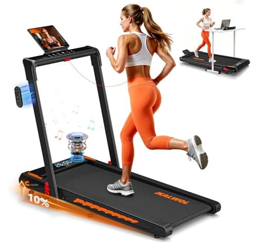 Walking Pad Treadmill for Home Neon Orange