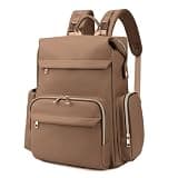 ARDIKAMA Large Capacity Diaper Bag Backpack with Changing Pad, Waterproof Baby Travel Backpack for Parents-Khaki