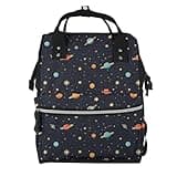 Pioyoku Space Planets (1) Print Diaper Bag Backpack -Multifunction Travel Baby Diaper Bag,Baby Bags For Girls Boys
