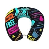 Qewfoju Neck Pillows for Sleeping Memory Foam Travel Pillows U Shaped Travel Neck Pillow Soft Headrest Pillow Suitable for Planes Car Office - New York City