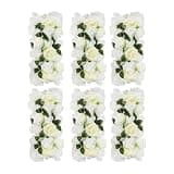 JOMCYDM 6 Pack Wedding Artificial Flower Arch Faux Flowers Floral Arrangement Center Piece for Wall Table Party Home Decoration (Off-White)