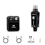 TONALUXE Wireless in-Ear Monitor System, 2.4GHz Stereo/Mono IEM with Rechargeable Transmitter and Bodypack Receiver, 6 Channels, 196ft Range for Studio Recording, Band Rehearsal and Live Performance