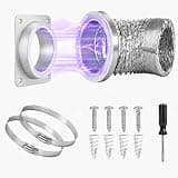 Magnetic Dryer Vent Connector Kit, 4-Inch Quick Connect with 3.3FT Hose