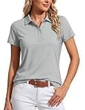 TACVASEN Polo Shirts for Women UPF 50+ Shirts Short Sleeve Golf Shirts Hiking Shirts Quick Dry Athletic Shirts Workout Shirts