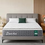 12 Inch Queen Mattress, Gel Memory Foam/High Density Foam and Zone-Reinforced Pocketed Springs for Pressure Relief and Motion Isolation,Medium Firm, Queen Size Mattresses, Queen Hybrid Mattress