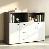 YCZYCZ Lateral File Cabinet with Lock, Metal Office Storage Cabinet, 2 Drawer Lateral File Cabinets for Home Office, A4 Letter Size, Heavy Duty Steel Filing Cabinet for Documents Storage