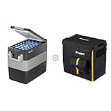 BougeRV 12V Portable Refrigerator 53 Quart Car Freezer Fridge Electric Cooler12V/24V DC 110~240Volt AC for Camping (Included: 53Qt Insulated Cover)