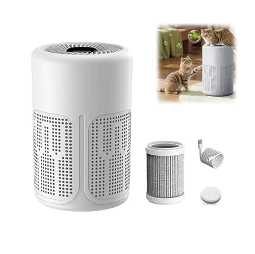 Silent Air Purifier for Home Bedroom, Multi-Layer Filtration System & Large Coverage, Quiet Energy-Efficient Air Cleaner for Smoke Dust Pets Hair Odor