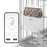 iPettie Smart WiFi Hanging Cage Feeder for Rabbits, Cats, Dogs & Hamsters - Perfect for Pet Stores, Remote & Portion Control, Timed Feeding, 62oz Capacity, Compatible with 5-30mm Dry Food
